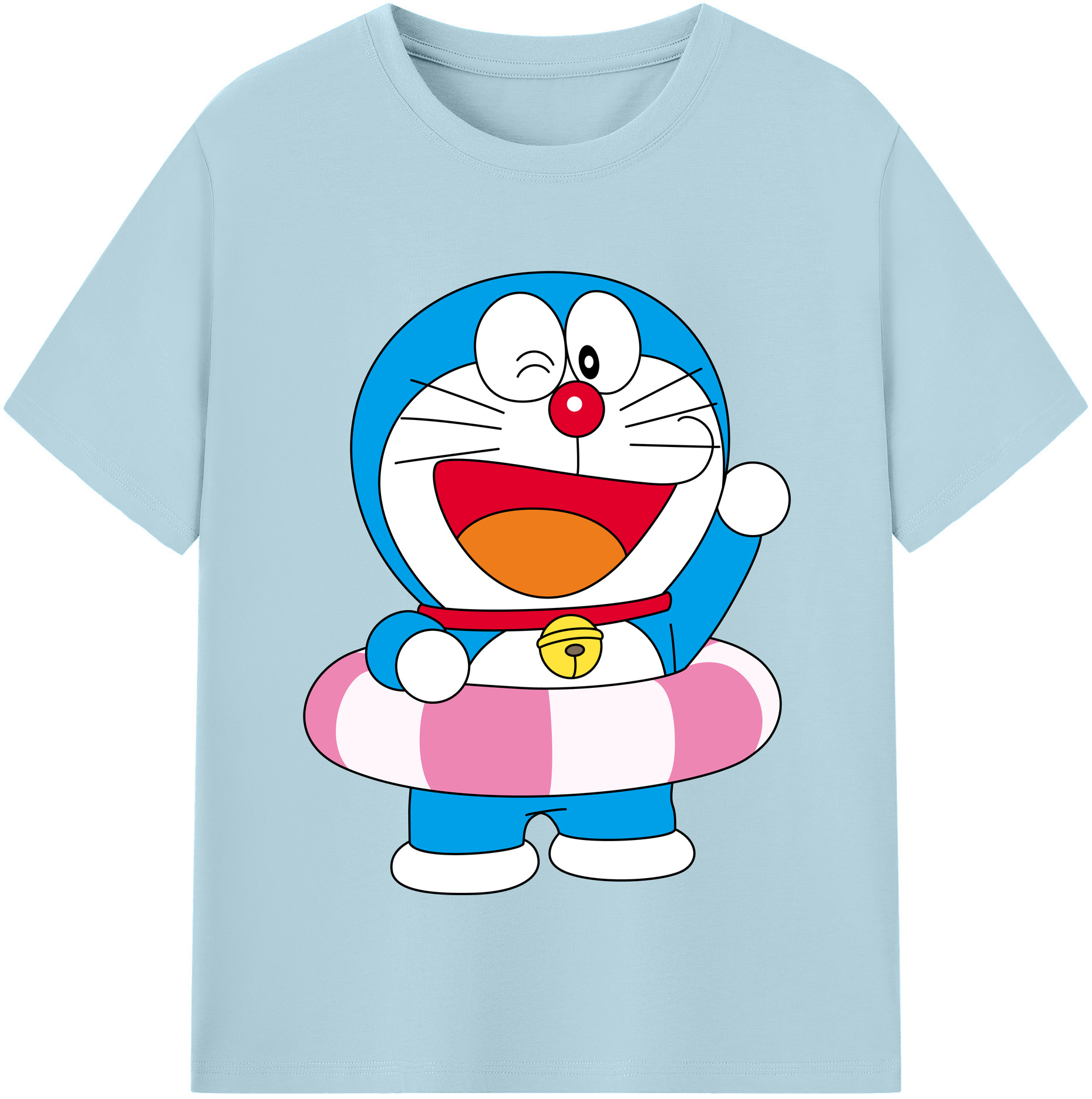 （画像用） ドラえもん Doraemon 綿100％半袖Tシャツ（フロントプリント）